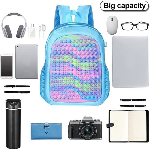 * New Pop School Backpack for Girls or Boys, Large Capacity Lightweight … main image 6